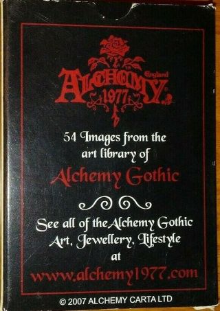 ALCHEMY 1977 PLAYING CARDS England 54 Images Supernatural Myth Gothic Fantasy 2