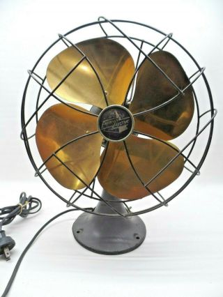 Vintage Emerson Brass Electric Fan Model 6250 - D C 