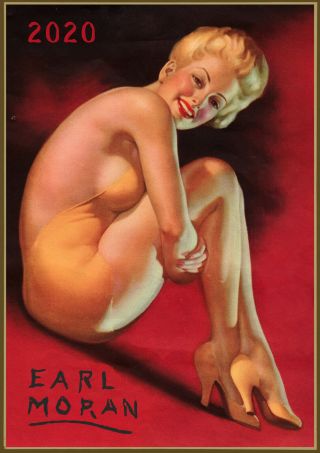 2020 Wall Calendar [12 Pages A4] Pinup Sexy Girl Dance Earl Moran Vintage M716