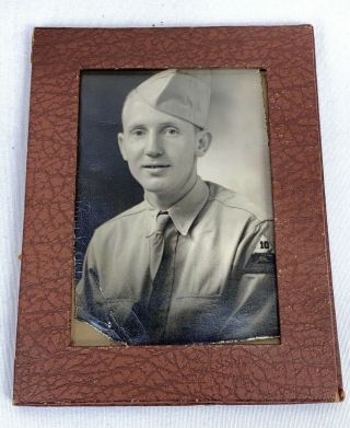 Wwii Us Army 10th Armored Division Soldiers Portrait Photo