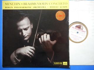 Asd 264 Brahms Violin Concerto Menuhin Kempe Gold/cream Ex,