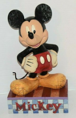 Disney Traditions Big Smile,  Big Heart Mickey Mouse Large Statue By Jim Shore