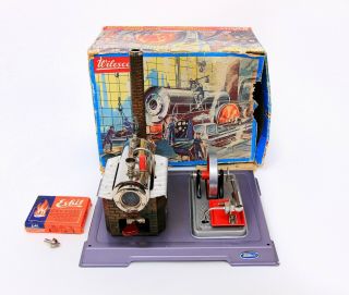 Vintage Wilesco D8 Live Steam Engine Damfmaschine W/ Box