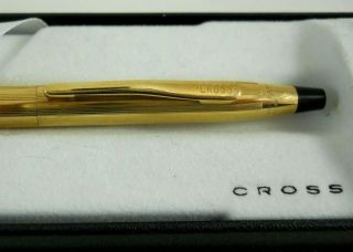 Vtg Cross Executive 12K Gold Filled Classic Century Ballpoint Pen 6602 USA MINTY 3