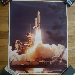 Launch Of Space Shuttle 20 " X 16 " Nasa Poster Printed On Kodak Paper