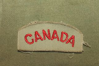 Ww2 Royal Canadian Air Force (rcaf) " Canada  Uniform Shoulder Tab