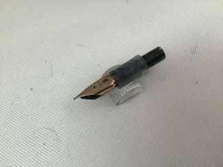 Montblanc Vintage Fountain Pen No.  22 Nib Unit 14k Semi - Flex Fine Pt Feeder