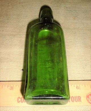 Emerald Green Gargling Oil Lockport Ny Bottle 1880s - 1890s