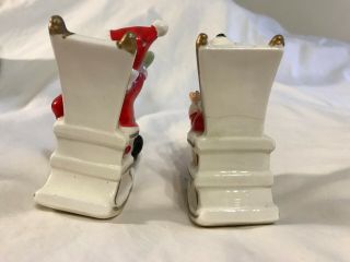 Vintage Lefton Santa & Mrs Clause Rocking Chairs Salt & Pepper Shakers 8139N 2