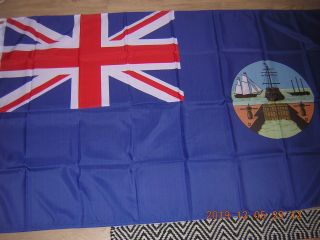 British Empire Flag Bermuda Navy Blue Naval Government 1875 - 1910 Ensign 3x5ft