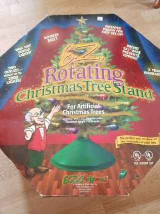 Ez Rotating Christmas Tree Stand For Artificial Trees Rotates 360 Degrees