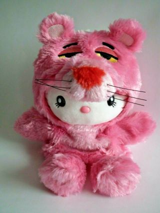 Limited Hello Kitty X Pink Panther Plush Doll Universal Studio Japan Usj 2011