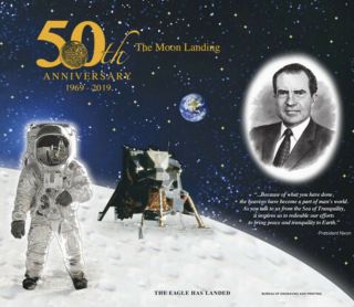 Apollo 11 “the Eagle Has Landed” 50th Anniversary Of Moon Landing Le Print