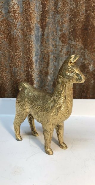 Solid Brass Llama Collectible