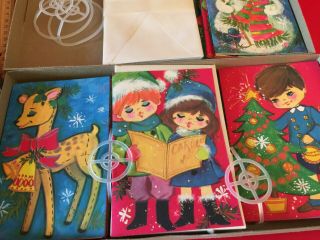 OLD RARE & 2 Vintage boxes of Christmas cards in their boxes T7 2