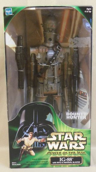 2000 Hasbro Star Wars Power Of The Jedi Bounty Hunter Ig - 88 13 " Figure