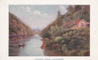 Vintage Postcard Tasmanian Government Railway Series Tasmania U.  S Office 1900s