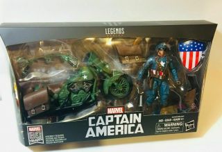 Marvel Legends 80th Ann Captain America & Motorcycle 6in Figure Pack