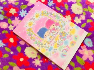 1994 Sanrio Japan Little Twin Stars Doll Daily Book Note Book Letter Paper