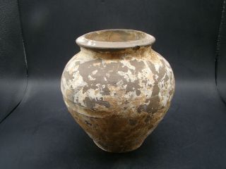 Chinese Han Dynasty (206bc - 220ad) Painted Pottery Jar V6233