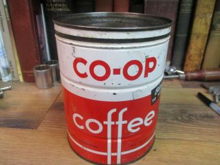 Co Op 2 Lb Coffee Can Store Tin Central Cooperatives Superior Wis Usa