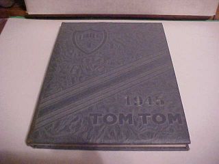 1945 Central High School Yearbook Tulsa Oklahoma The Tom Tom