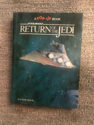 1983 Star Wars Return Of The Jedi Pop - Up Book 1st Ed,  1st Printing Random House