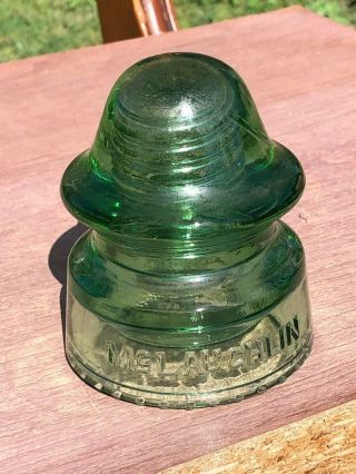Mclaughlin Glass Insulator Cd 164 In Apple Green