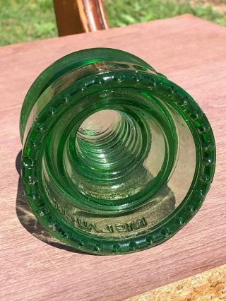 McLaughlin glass insulator cd 164 in Apple Green 3