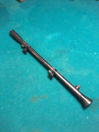 Vintage Mossberg Rifle 4 Power Scope No.  4 W/ No.  7 Ring Mounts