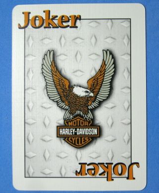 Harley Davidson Single Swap Playing Card Joker - 1 Card
