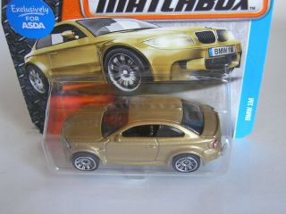 MATCHBOX (2016) ' 11 BMW M1 SERIES 1 M COUPE 2011 IN GOLD ON SHORT CARD MOC 2