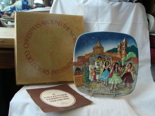 Royal Doulton Christmas Around The World Plate " Christmas In Mexico " 1973