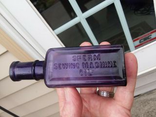 Deep Purple Sperm Sewing Machine Oil Bottle