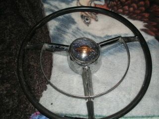 Vintage 1950 Oldsmobile Rocket 88 Steering Wheel With Horn
