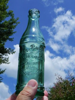 Vintage Knoxville Tenn Ocean Breeze Soda Bottle 6 Oz Sailboat