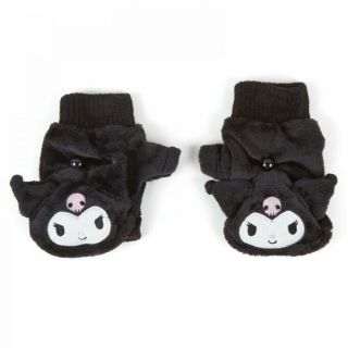 Sanrio Kuromi Character 2way Gloves Mittens Black My Melody From Japan F/s