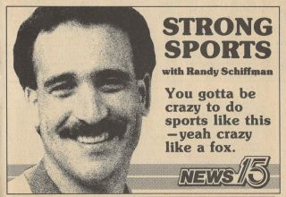 1987 Wane Fort Wayne,  Indiana Tv News Ad Randy Schiffman Sports Reporter