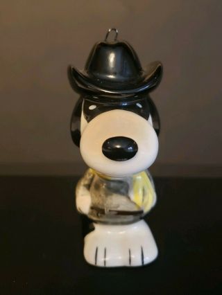 Vintage Peanuts Lone Ranger Snoopy Porcelain Ornament Figurine 3
