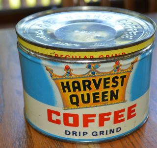 Red Owl Stores Harvest Queen 1 Lb Coffee Tin