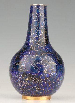 Preciou China Cloisonne Enamel Vase Old Handmade Home Decoration Craft Gifts