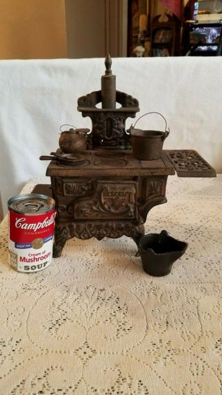 Vintage Crescent Cast Iron Stove Salesman Sample Toy