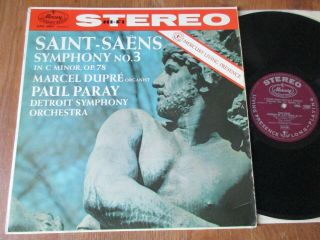 Saint - Saens - Symphony 3 / Dupré / Paray / Mercury Ams 16004 / Stereo Ed1 Uk Nm -