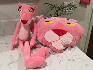 Pink Panther Plush Toy And Pink Panther Pillow