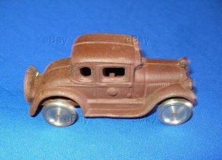 Antique Cast Iron Sedan Arcade Toy Vintage Partial Restoration 4 1/4 " Ford 1930s