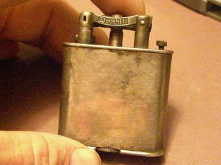 Dunhill Unique Petrol Lighter - Silver Plated - American,  Canada,  English Pat.