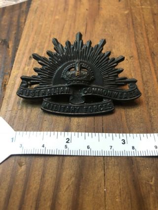 Wwii Australian Commonwealth Military Forces Brass Badge Insignia Stokes N Sons