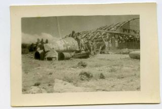 Photo Of Knocked Out German Me - 109 At A German Air Field
