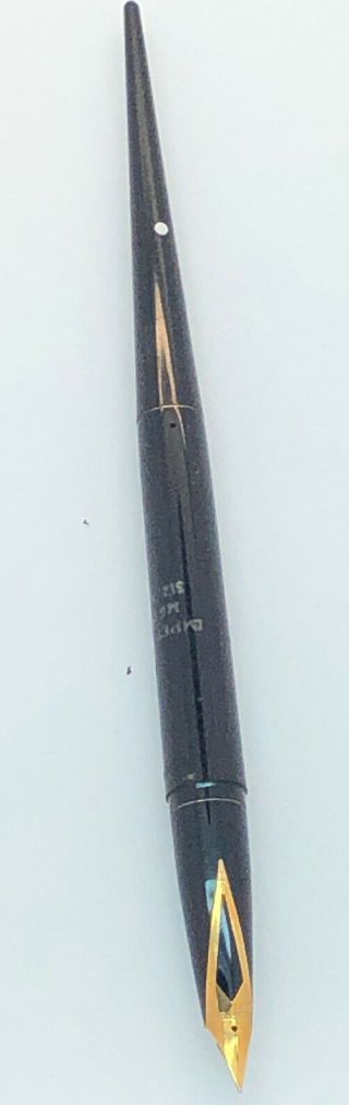 Sheaffer’s Imperial Desk Fountain Pen 14k Nib Nos 6.  75” Black