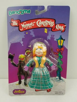 Miss Piggy As Emily Cratchit Figure Muppet Christmas Carol Bendems Rare 1992